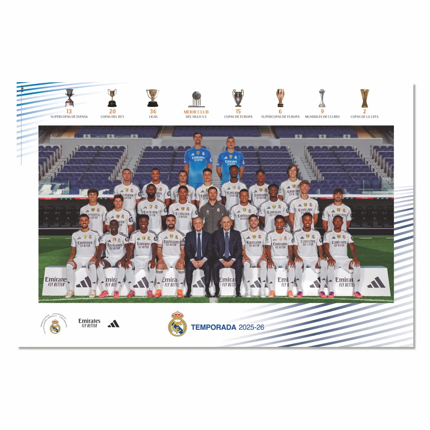 Poster Real Madrid 2025/2026 61x91,5 cm Laminas Decorativas Pared