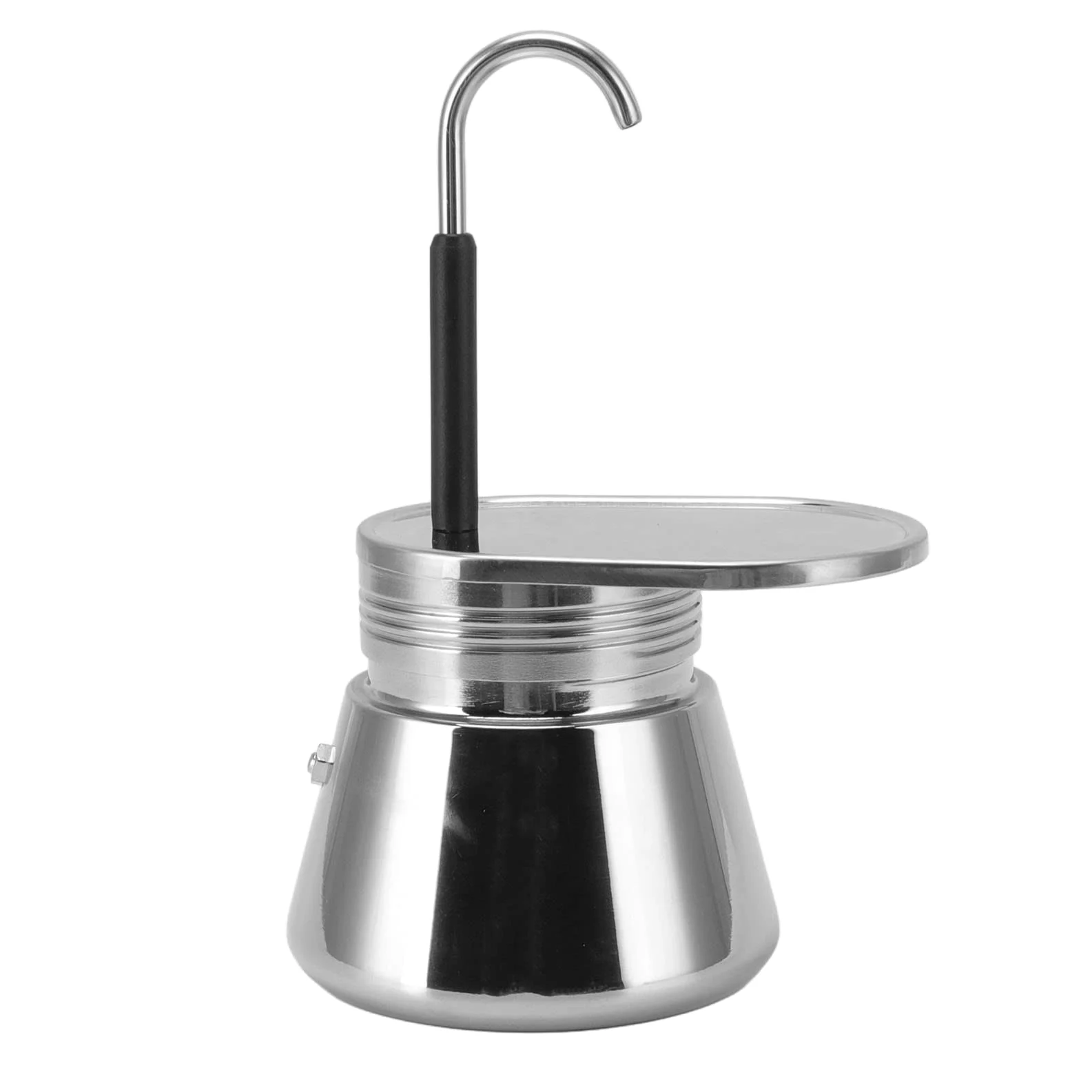 Topiky Moka de 1 Taza, Espresso Italiana de Acero Inoxidable, Moka para Estufa, Portátil de Gran Capacidad DIY, 101 a 500 Ml