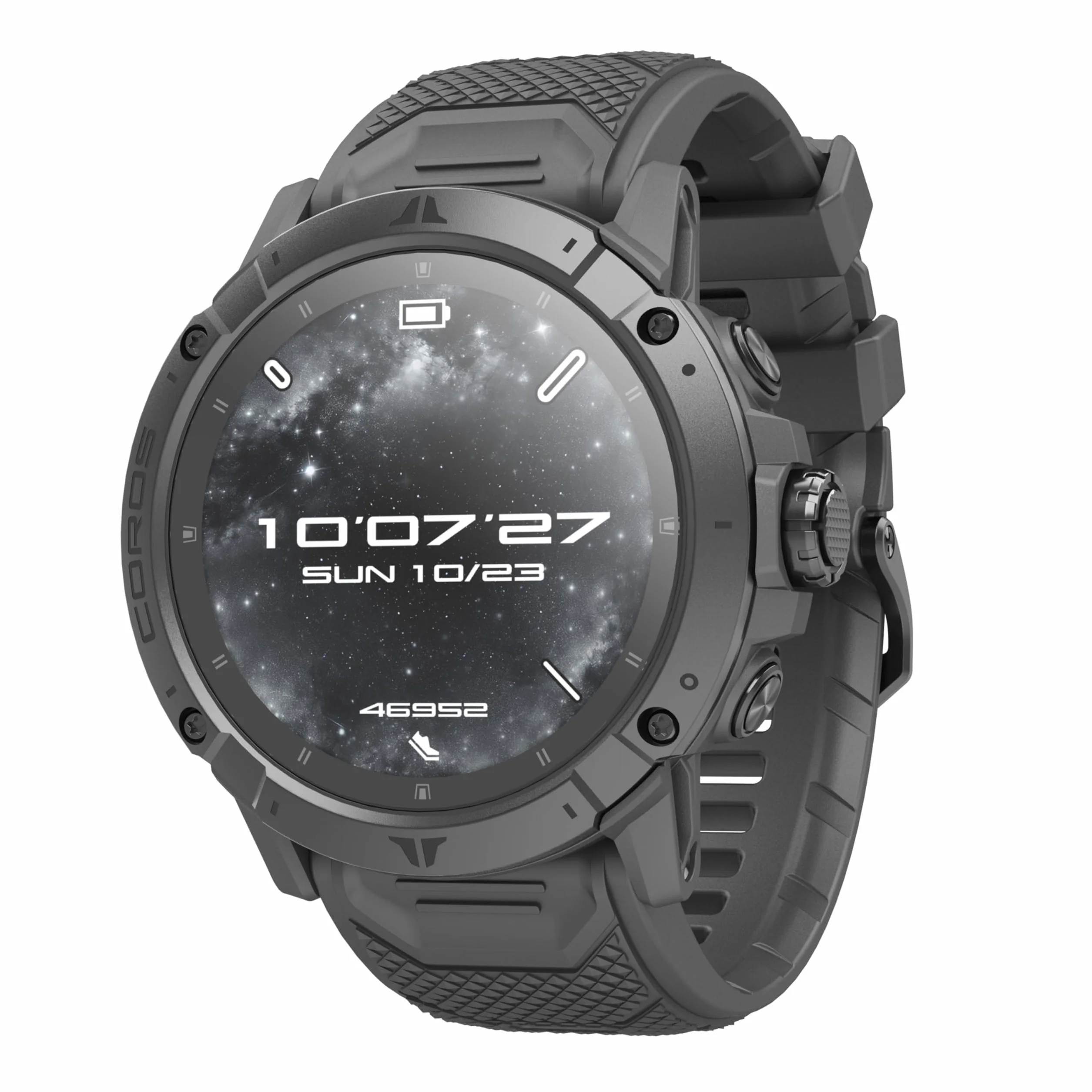 COROS VERTIX 2S Reloj GPS de Aventura, 40 días autonomía, Navegación GPS Mapas Globales sin conexión, Pulsómetro, Negro Espacial