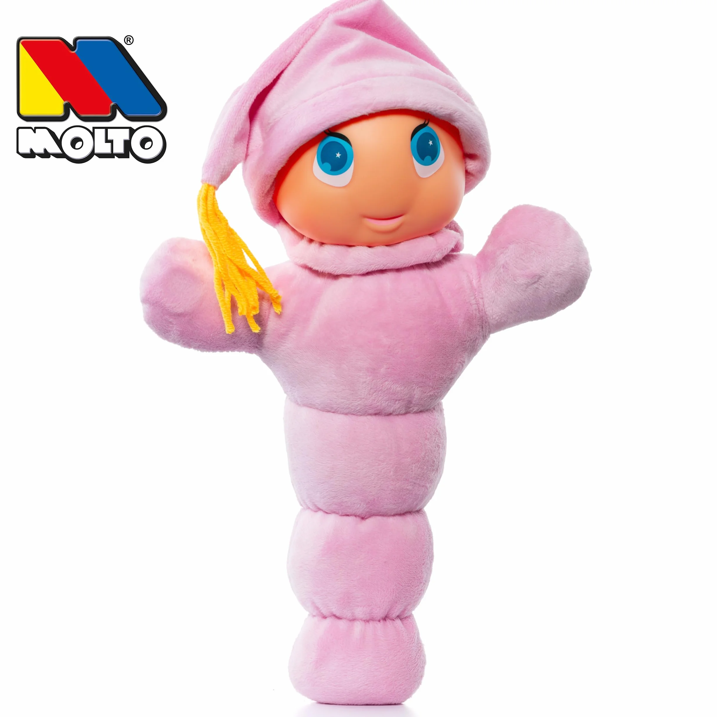 Gusy Luz Arcoiris Rosa Muñeco Clásico para Dormir con Nanas y Modo Día y Noche Juguete Bebé 0 Meses