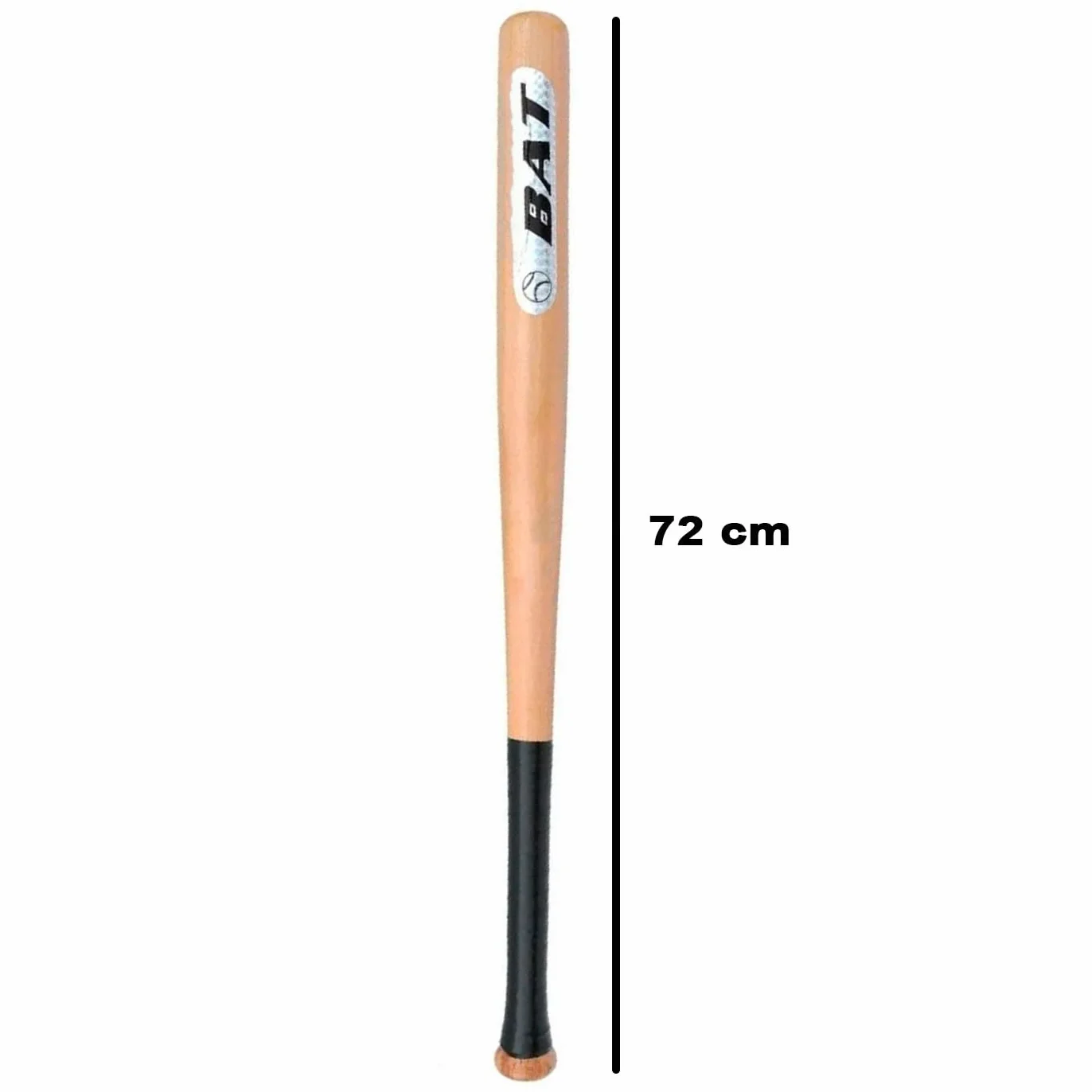 Bate de béisbol de Madera 72 cm Agarre ergonómico Entrenamientos Deporte Aire Libre