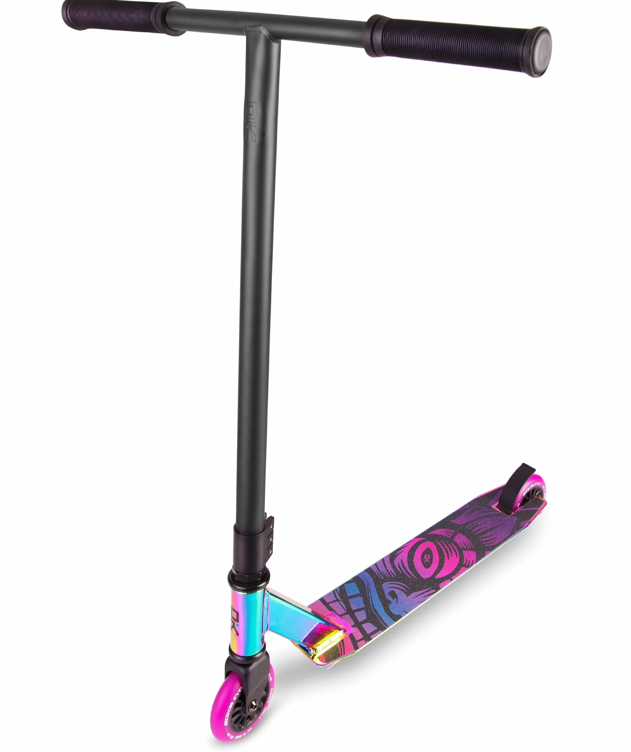 Soke Patinete Freestyle Trick Scooter 360° Manillar ABEC-9 Freno Flex Fender Black Neochrome Evo Street