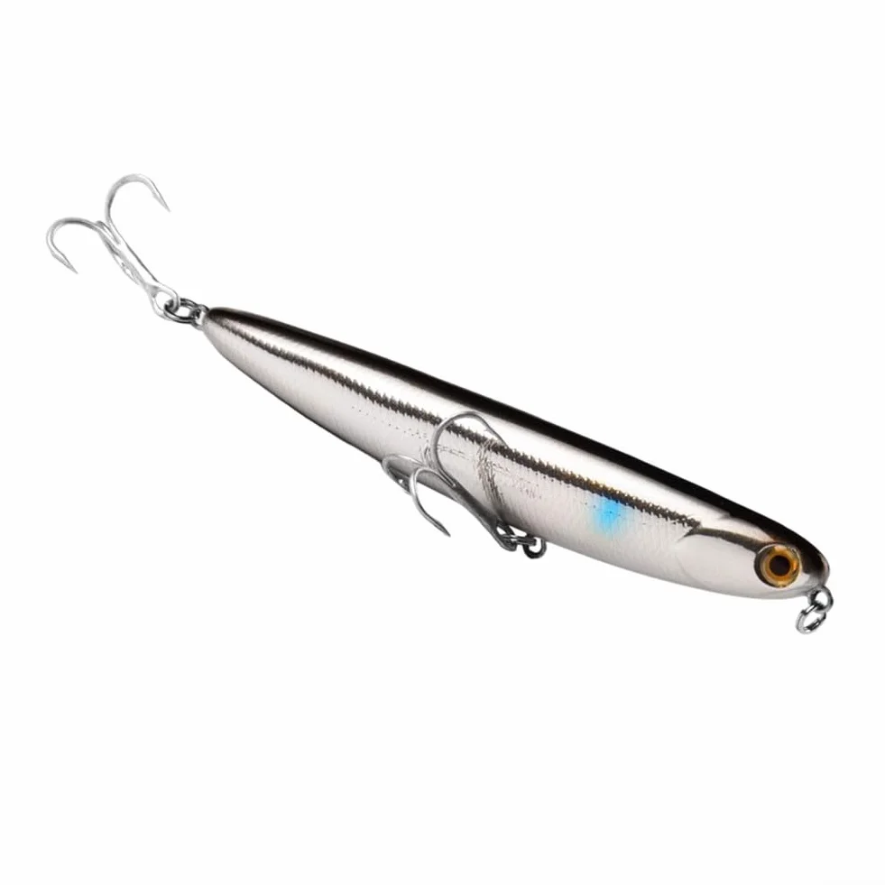 Cebo flotante 11 cm 13 g con sonajeros integrados para pesca lubina lucio ABS