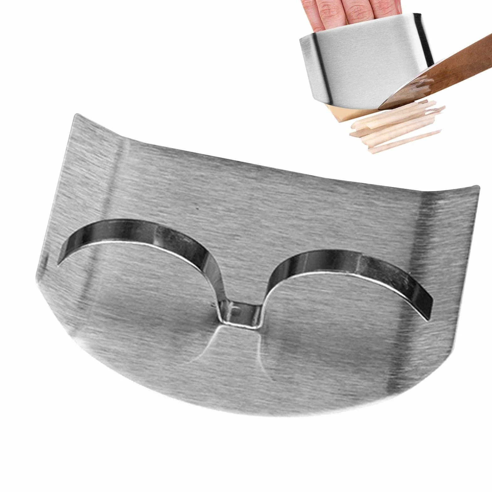 Dedos Acero Inoxidable, ProteDedos Cocina, Dedos para Cortar Verduras y Frutas Forma Segura, Utensilios Cocina para Chef