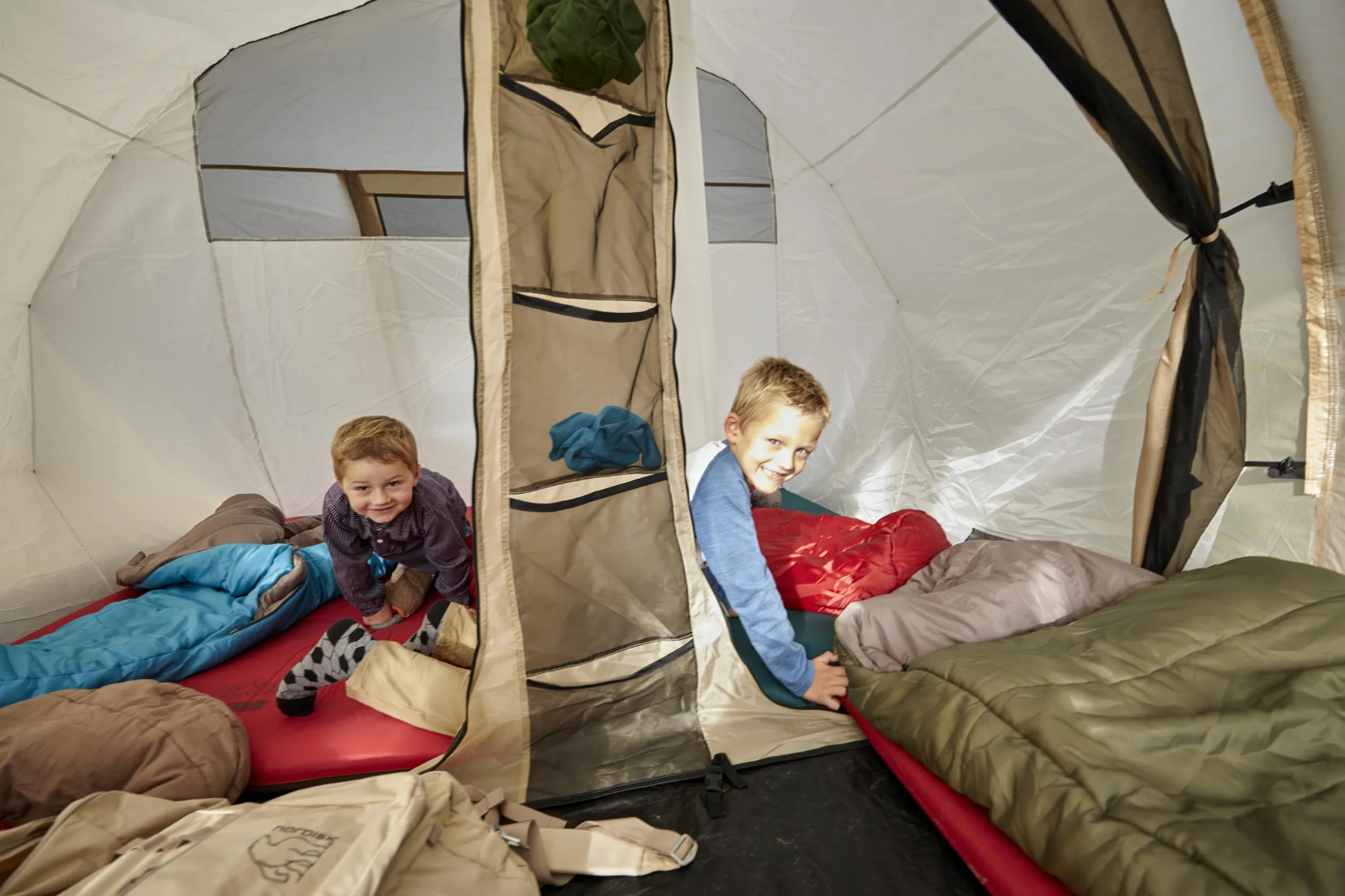 Grand Canyon HATTAN 3.8 KIDS Estera de camping autoinflable 160x51x3,8cm Meadowbrook turquesa