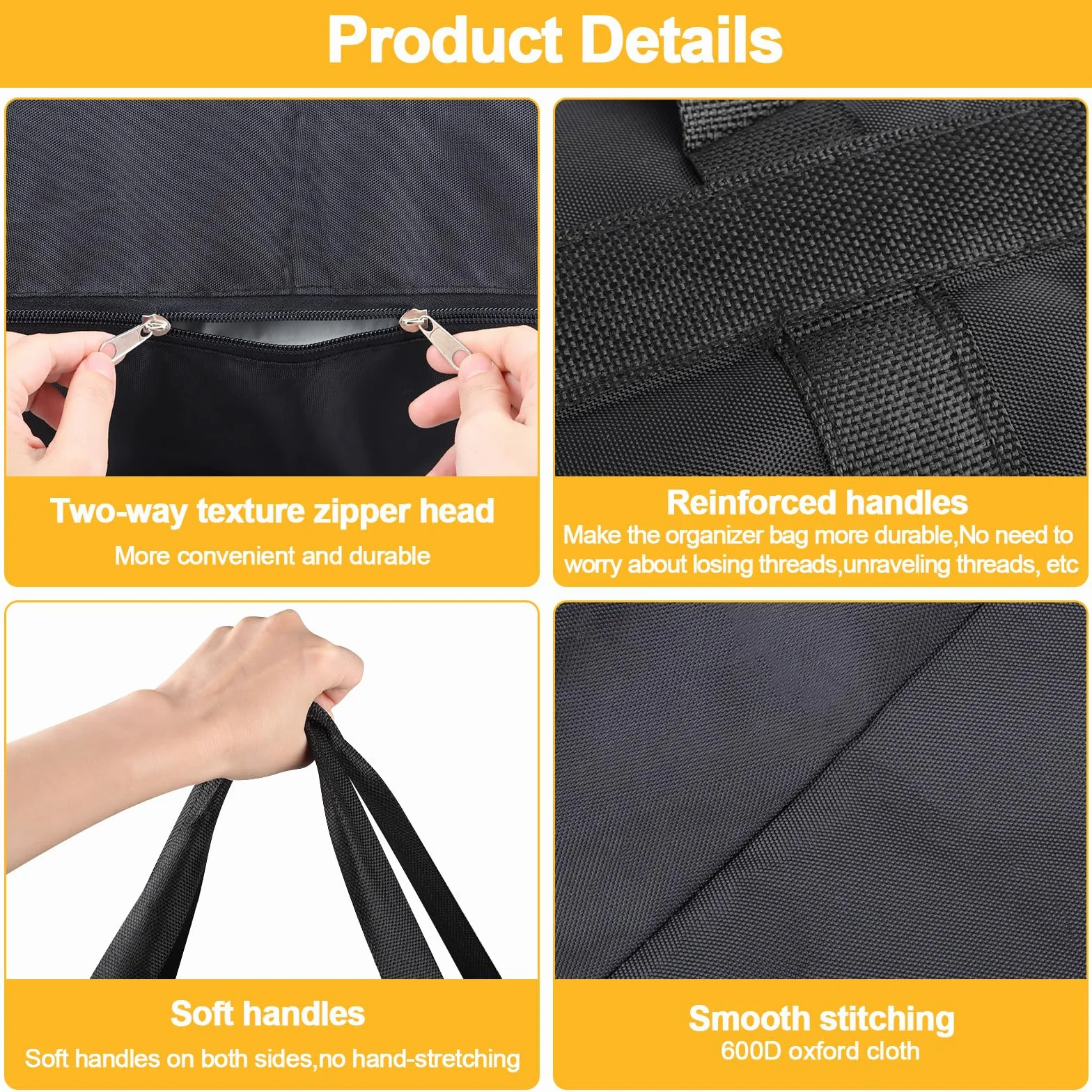 Bolsas de almacenamiento extra grandes de 180 L, Oxford 600D, bolsas de mudanza resistentes con cremalleras y asa reforzada, bolsa de transporte impermeable, bolsa de viaje