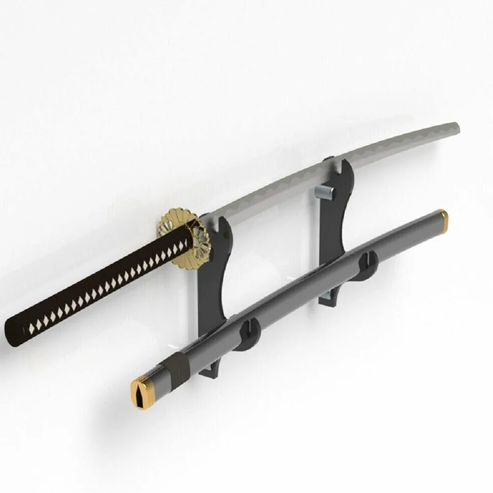 WANLIAN Soporte de Espada Samurai de Pared Dos Capas