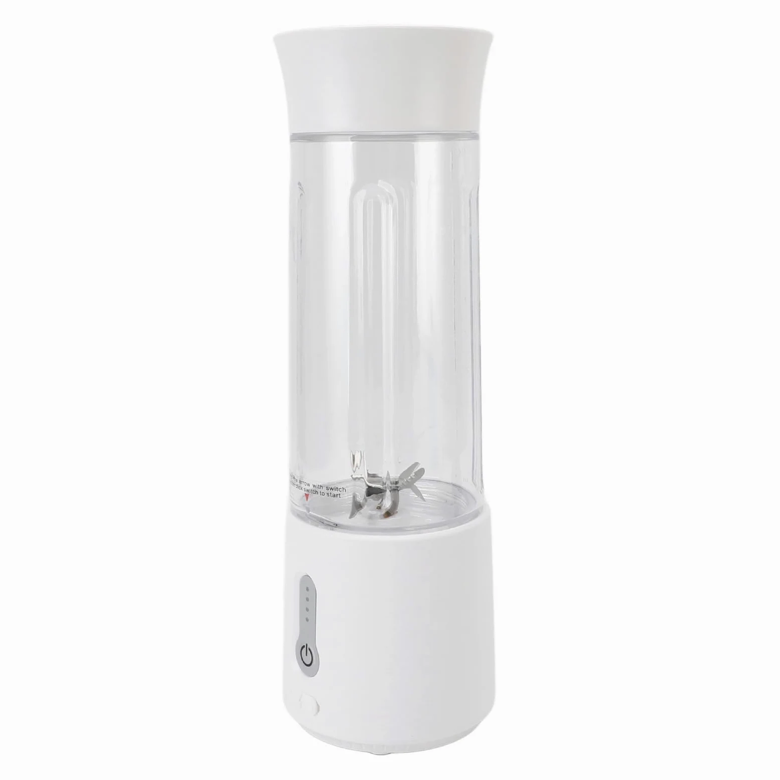 Licuadora Portátil, Recargable USB 500ml 6 Cuchillas 22000 RPM, para Batidora Batidora Batido De Proteínas con Luz Indicadora De Batería para Viajes Gimnasio Camping