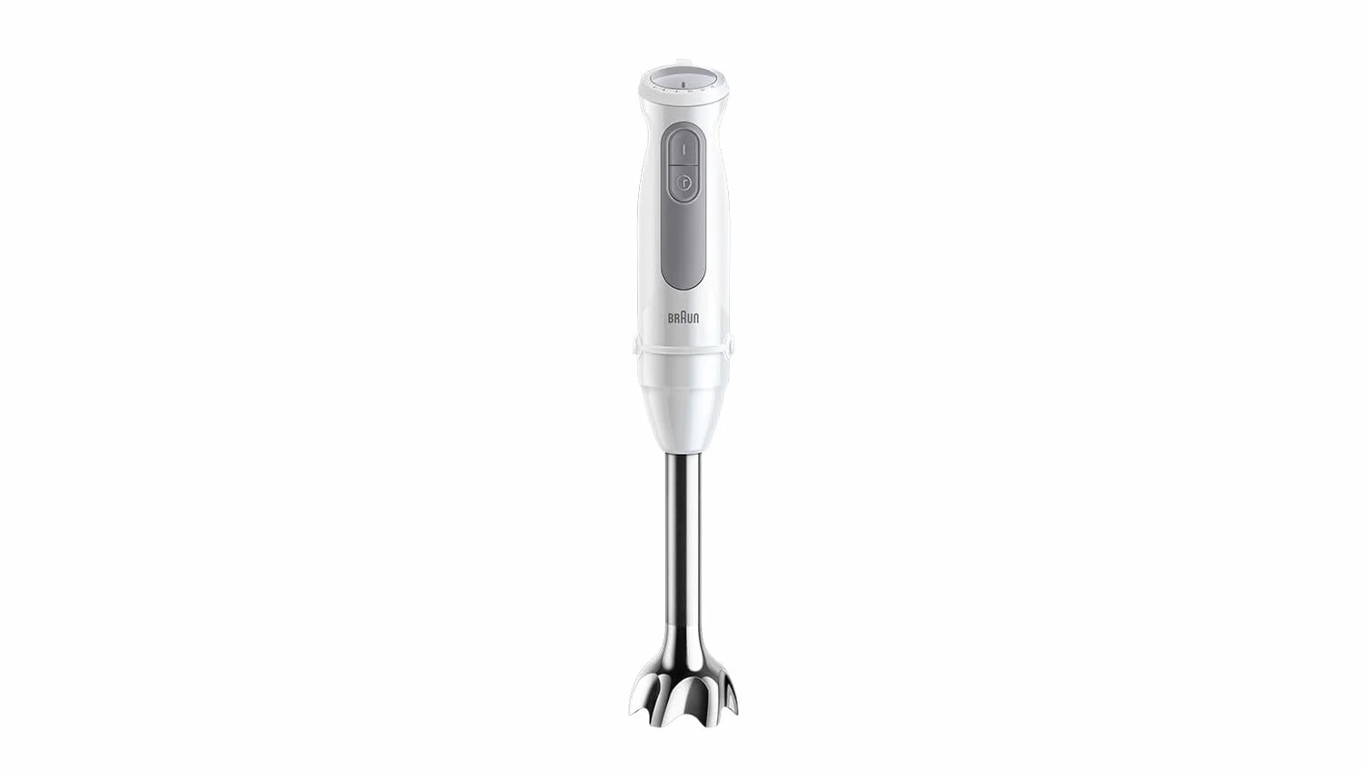 Braun MQ50501M MultiQuick 5 batidora de mano, acero inox, motor potente 750W, 2 velocidades, color negro