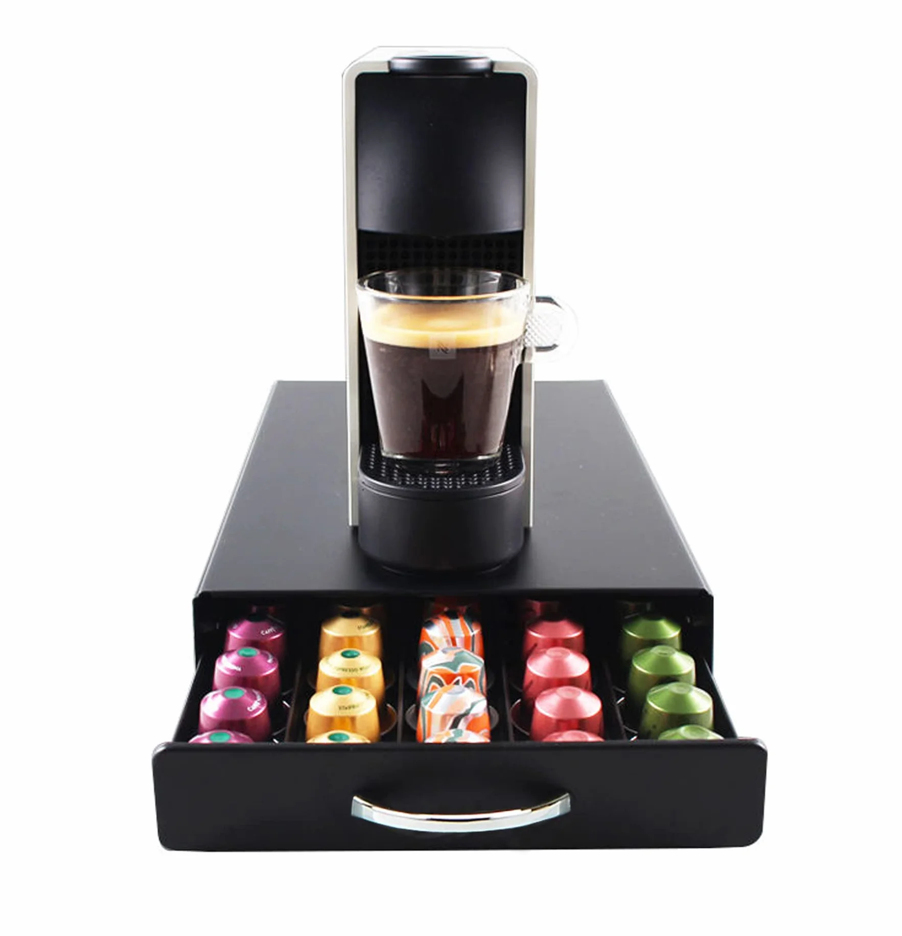 Soporte para cápsulas de café - Negro mate