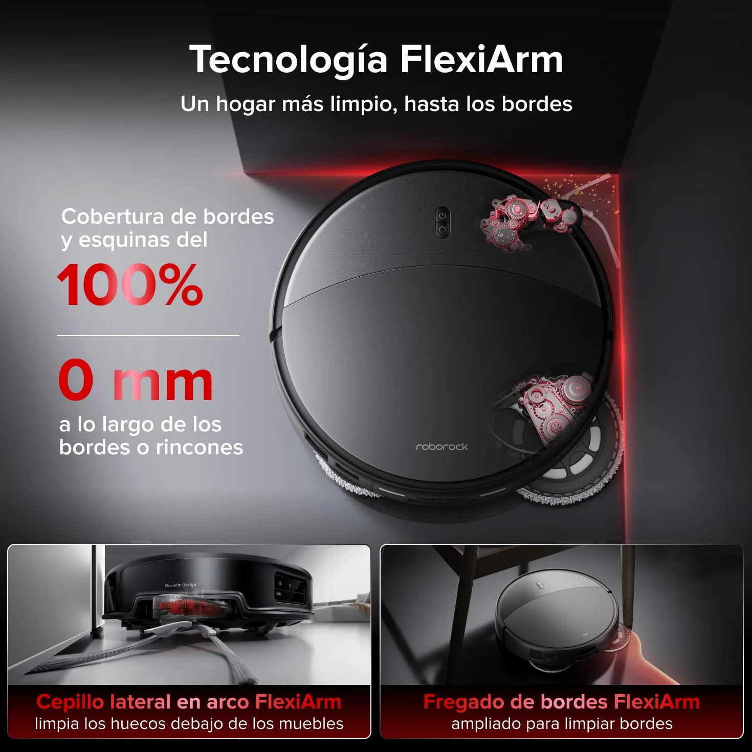 roborock Saros 20 Robot Aspirador Succión Extrema de 36000 Pa, Chasis AdaptiLift 3.0 hasta 8.8cm, Sistema StarSight 2.0, con Base RockDock Nuevo, Lavado con Agua a 100°C y Secado con Aire 55°C