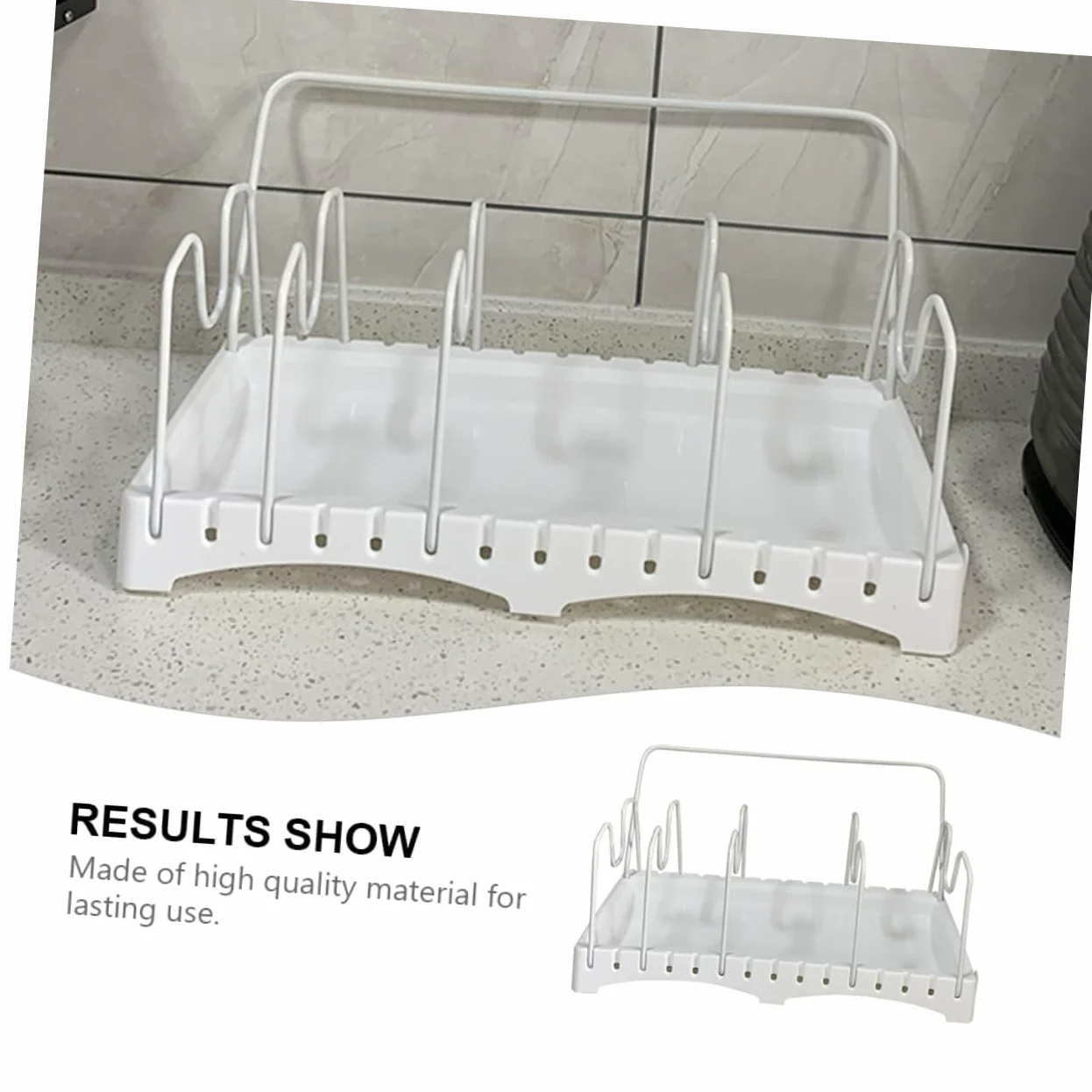 Alipis Rejilla Para Tapas De Ollas Ajustable Organizador De Cocina Para Tablas De Cortar y Tapas De Ollas Para Almacenamiento De Cocina