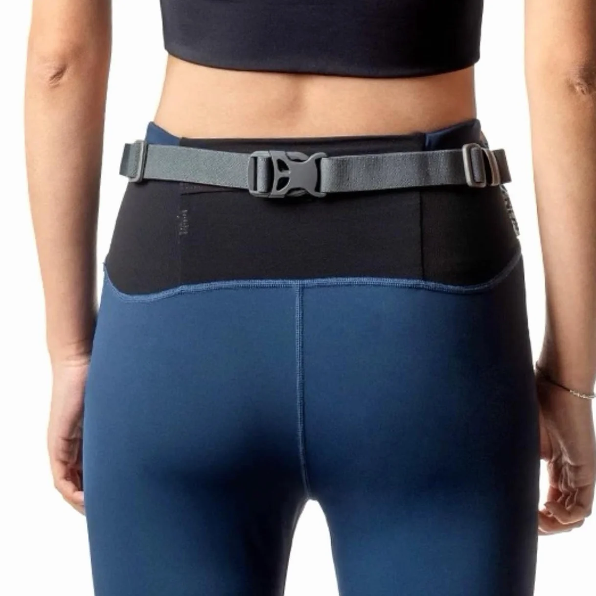 Cinturón con respaldo ajustable con 6 hebillas de gel para maratones y triatlones