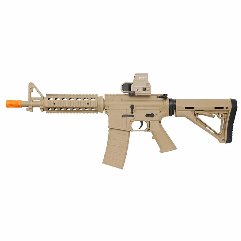 Pistola de Gel M4A1 Splat Killer FK ARMY Tan - Hasta 15m, Incluye Batería, Cargador, Gafas y 20.000 Bolas
