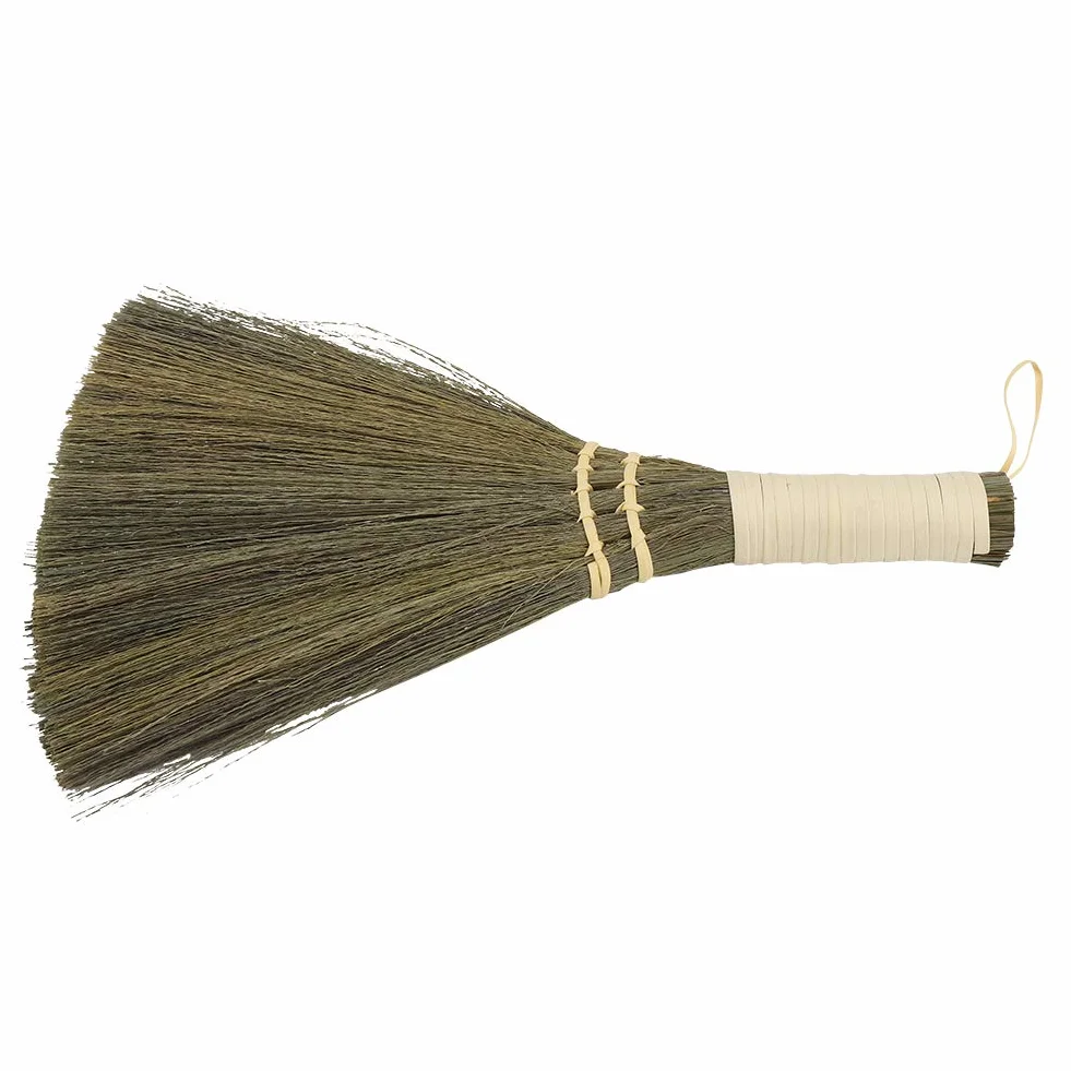 Escoba De Paja, Acouto Manual Para El Hogar Paja Trenzada Pequeña Escoba Polvo Hecho A Mano Limpieza De Suelos Escoba De Barrido Suave Hos