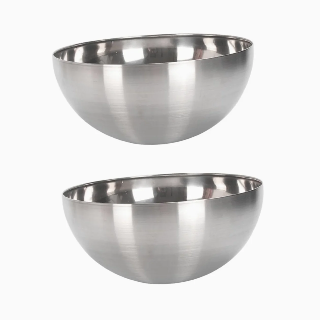 2 cuencos de metal para mezclar, cuencos de sopa de acero inoxidable, recipiente para batir huevos, recipientes para frutas, recipiente para alimentos, cuencos para mezclar de acero inoxidable, reci