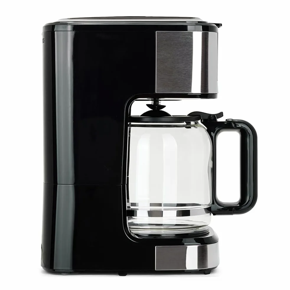 Livoo - Cafetera eléctrica programable DOD208-15 tazas, 1,8L, filtro reutilizable, función programación, mantenimiento caliente, vidrio