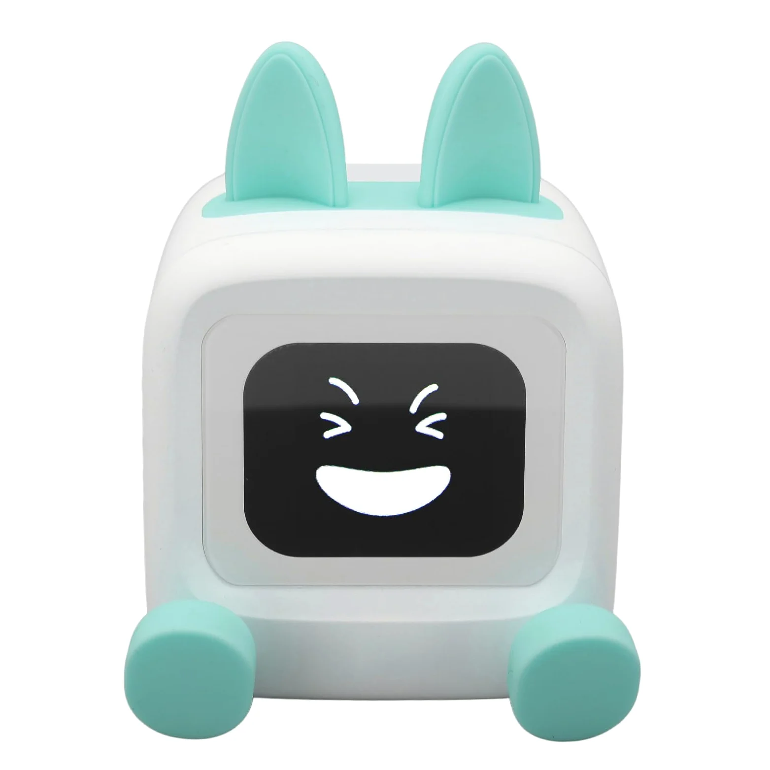 Reloj Despertador Inteligente con Altavoz Bluetooth, Pantalla de 2,01 Pulgadas, Modo de álbum de Fotos GIF con Batería de 3000mAh, para Decoración de Escritorio de Hogar y (Verde Claro)