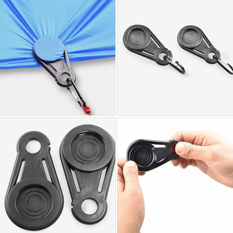 TOYANDONA 20 clips de lona resistente al viento para tienda al aire libre camping senderismo pesca
