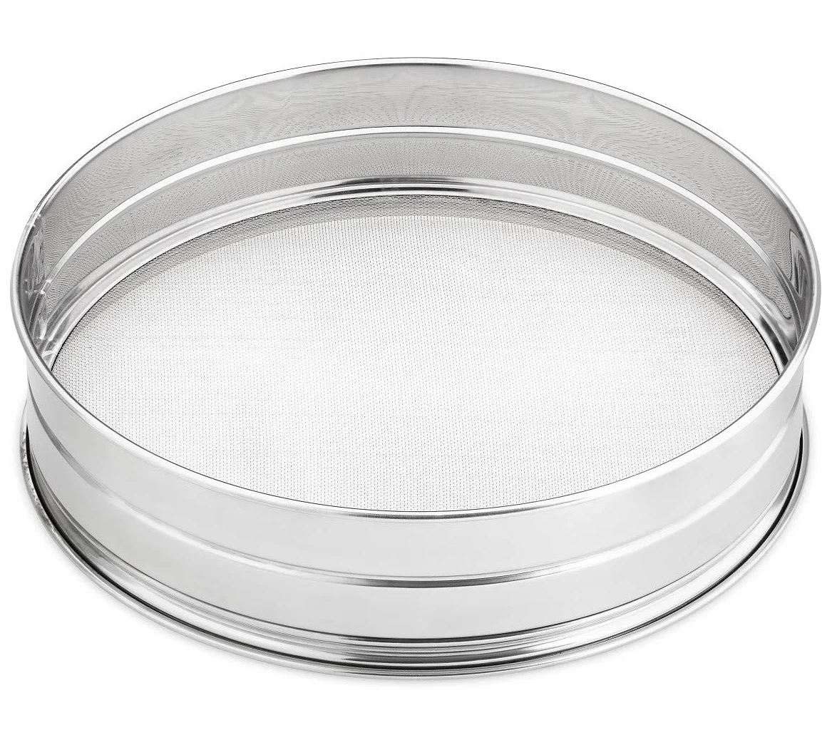 thermohauser Colador grande (acero inoxidable), fino, malla 2,5 x 1,4 mm, diámetro: 35,0 cm