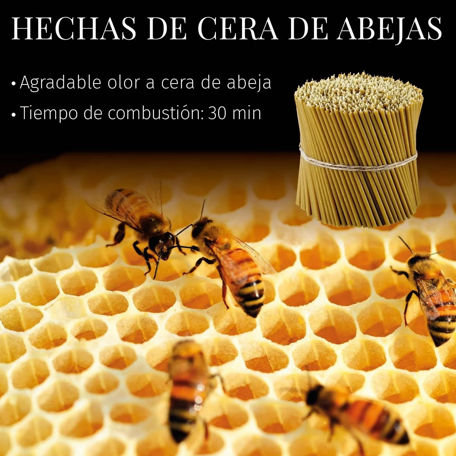 Danilovo Ritual Kerzen 100% cera de abeja (amarillo) – Velas ortodoxas para oración o decoración de mesa boda – no tóxicas – antigoteo, N140, altura: 16 cm, diámetro: 5 mm (1400 unidades – 4000 g)