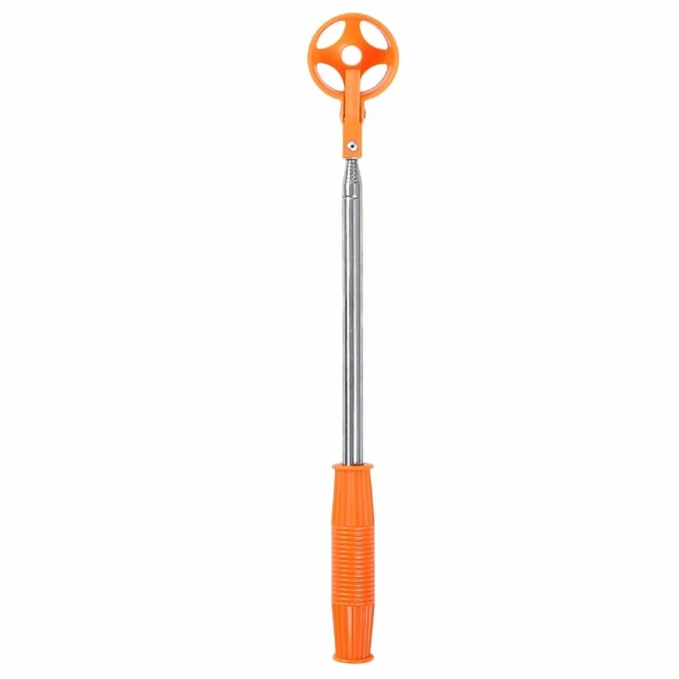 Telescópico para recuperador de pelotas de golf para recuperación sin esfuerzo de zonas de difícil acceso (naranja)