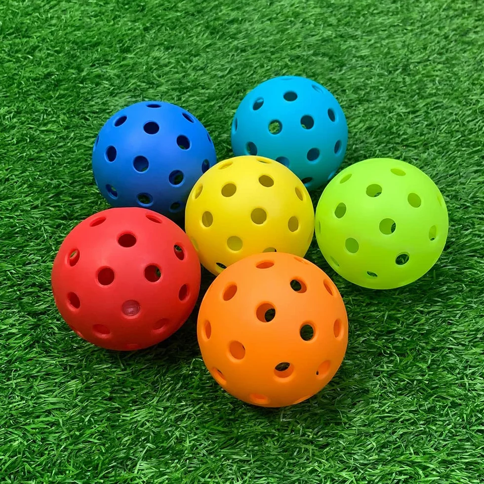 Floorball Unihockey juego 6 pelotas competición + entrenamiento 40 agujeros PKQ-01