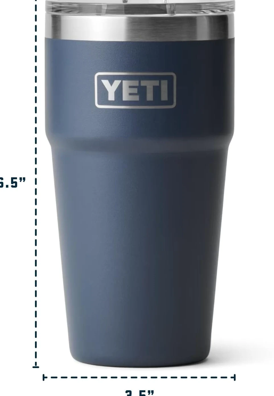 YETI Rambler - Taza apilable de 591 ml con tapa Magslider extraíble, de acero inoxidable, aislada al vacío, Ridgeline