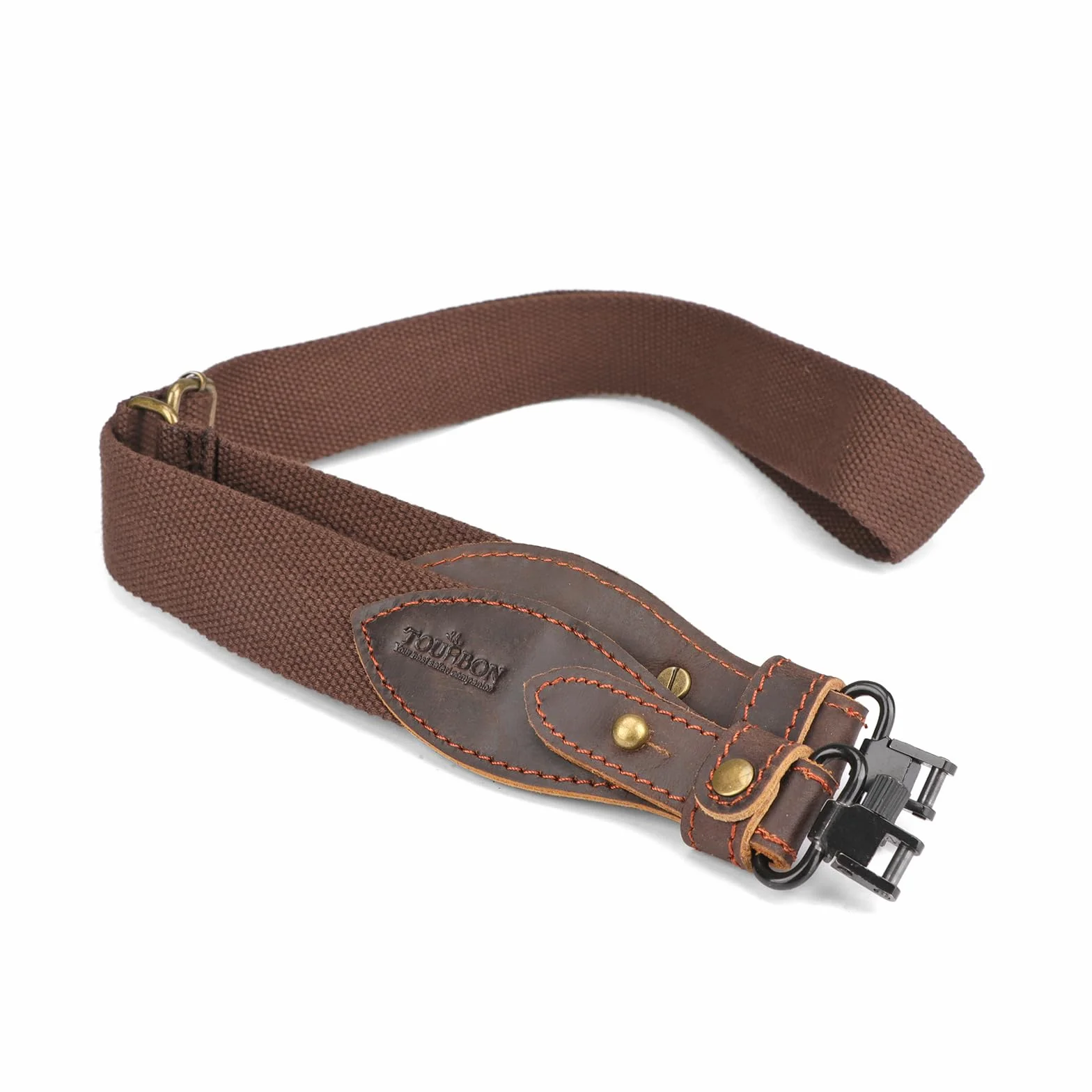 TOURBON Correa Ajustable para Rifle de 1,5 Pulgadas Cuero Caza Tiro