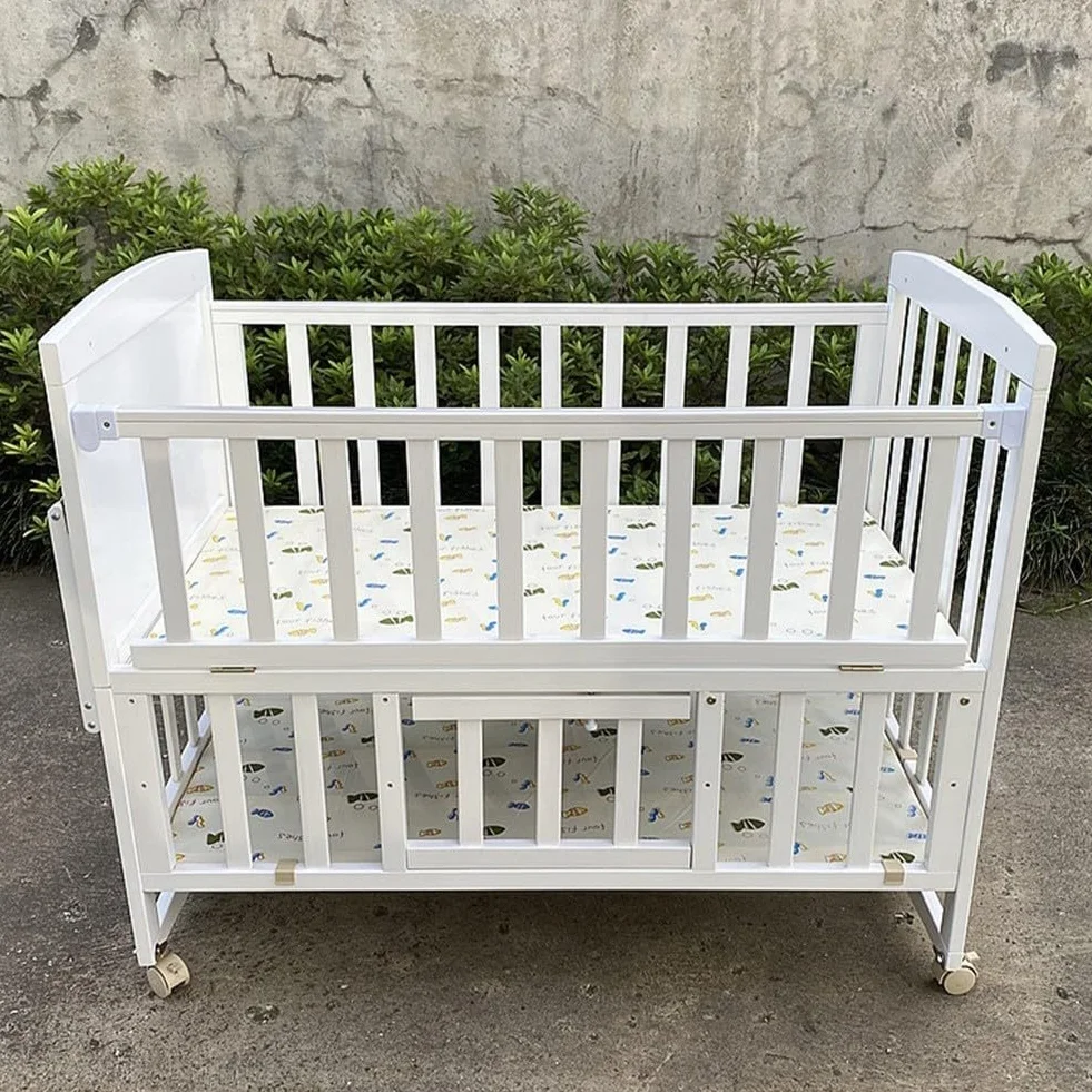Juego de 4 Ruedas Giratorias para Muebles de Niños, Ruedas de Goma con Frenos Silenciosos