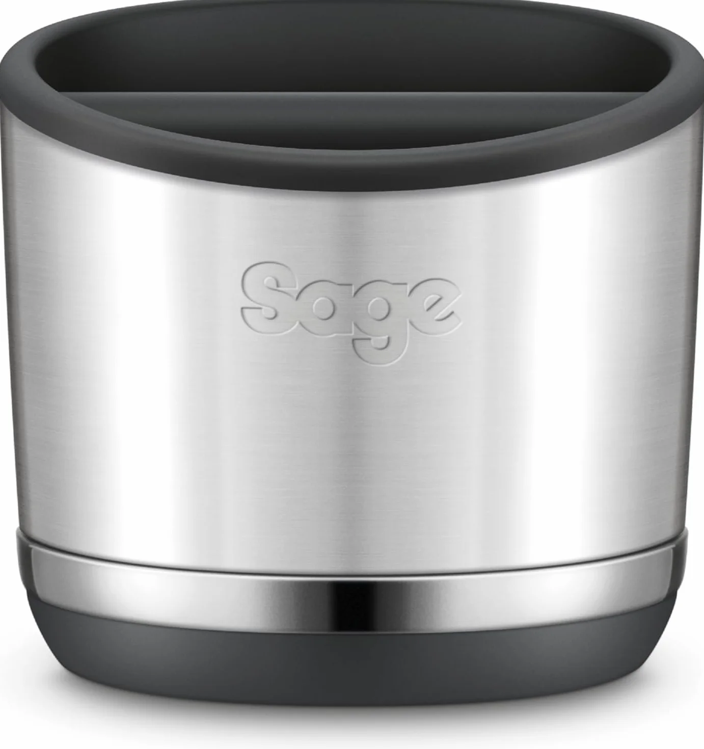 Sage Knock Box 10 - Para Desechar Sin Desorden los Posos de Café - Almacena hasta 10 Posos de Espresso, Acero Inoxidable
