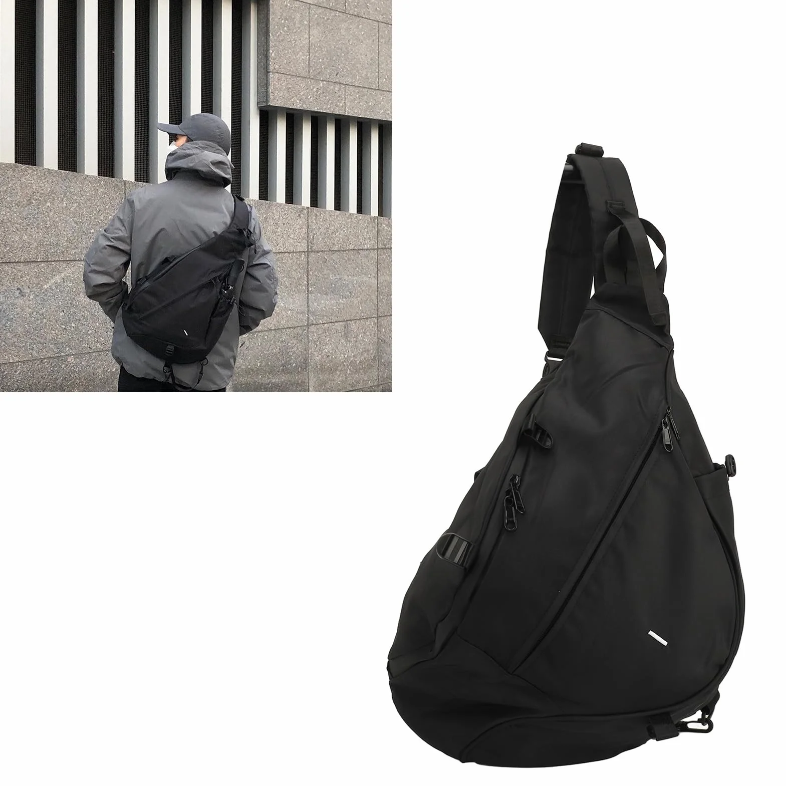Dilwe Bolso Bandolera Deportivo Impermeable Oxford Hombres Mujeres Ligero Viajes