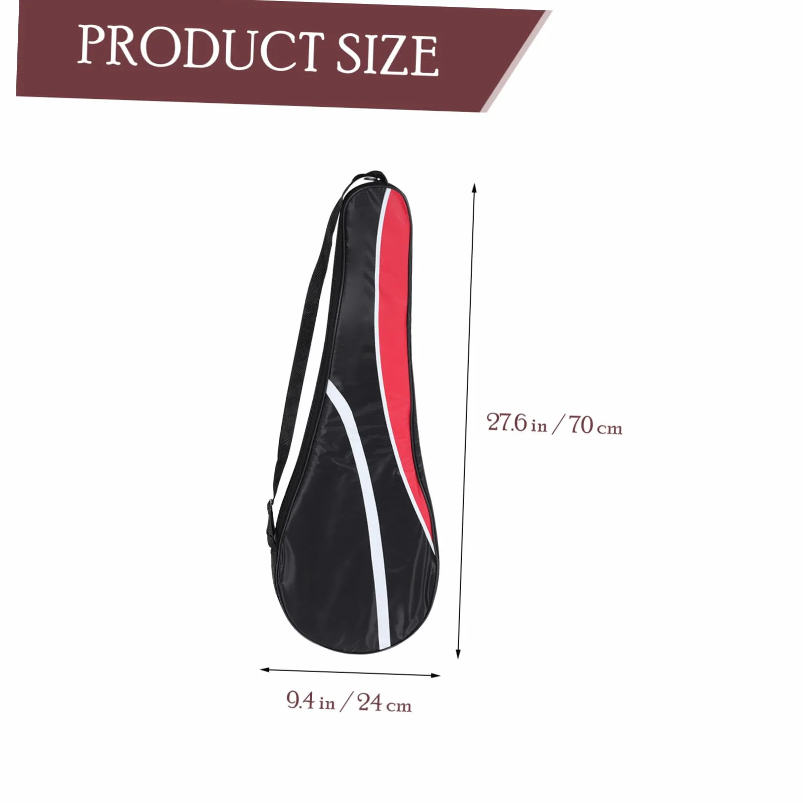 KICHOUSE Bolsa para Raquetas de Bádminton Portátil, Material Oxford, Correa Ajustable, Tamaño Compacto