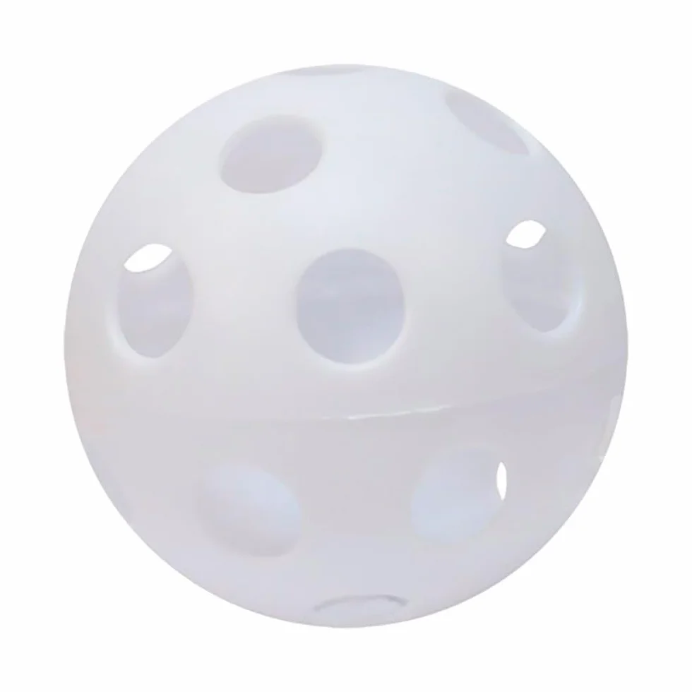 LOTE 5 PELOTAS HOCKEY FLOORBALL CON AGUJEROS 100 mm