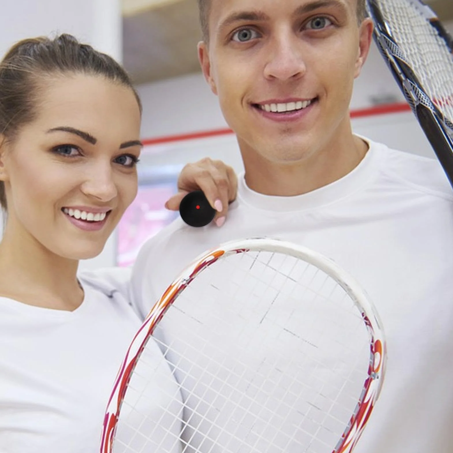 Bolas de squash de punto amarillo, goma suave, pelota de raqueta para velocidad lenta