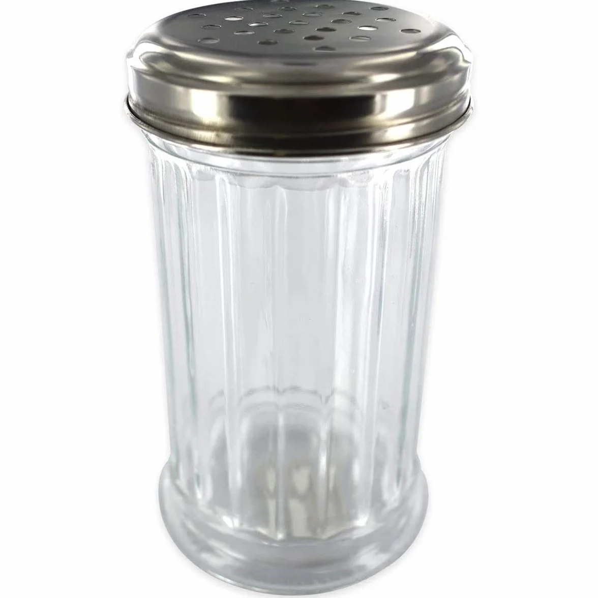Fackelmann 46883 saupoudreur de parmesano, Vidrio, Blanco, 13 x 8 x 8 cm