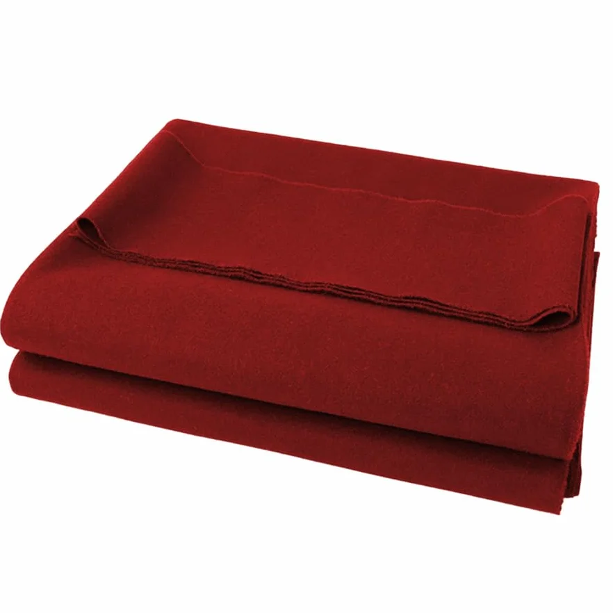 Paño de fieltro para mesa de billar 8 pies rojo 2,6x1,45 m