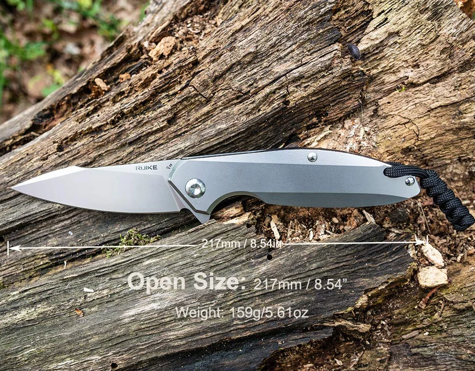 Ruike P831-sf P128 Para Hombre Plata 217 Mm