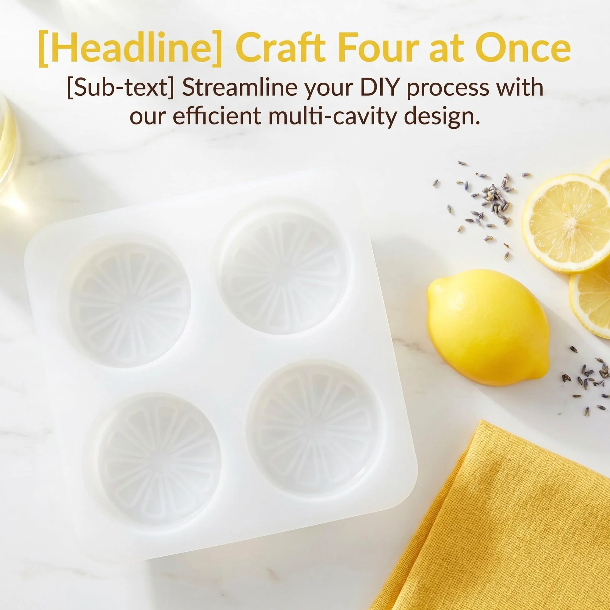 Lurrose Molde de silicona con forma de limón de 3 piezas: Bandeja para hornear con forma de fruta de 4 cavidades - Moldes para hornear para chocolate, dulces, adornos para cupcakes, herramienta de