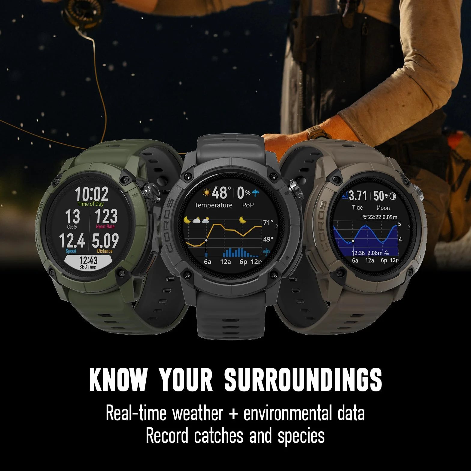 COROS Nomad Reloj Deportivo GPS Resistente Ligero 22 Días Batería Mapas Precargados Navegación Paso a Paso Ceniza