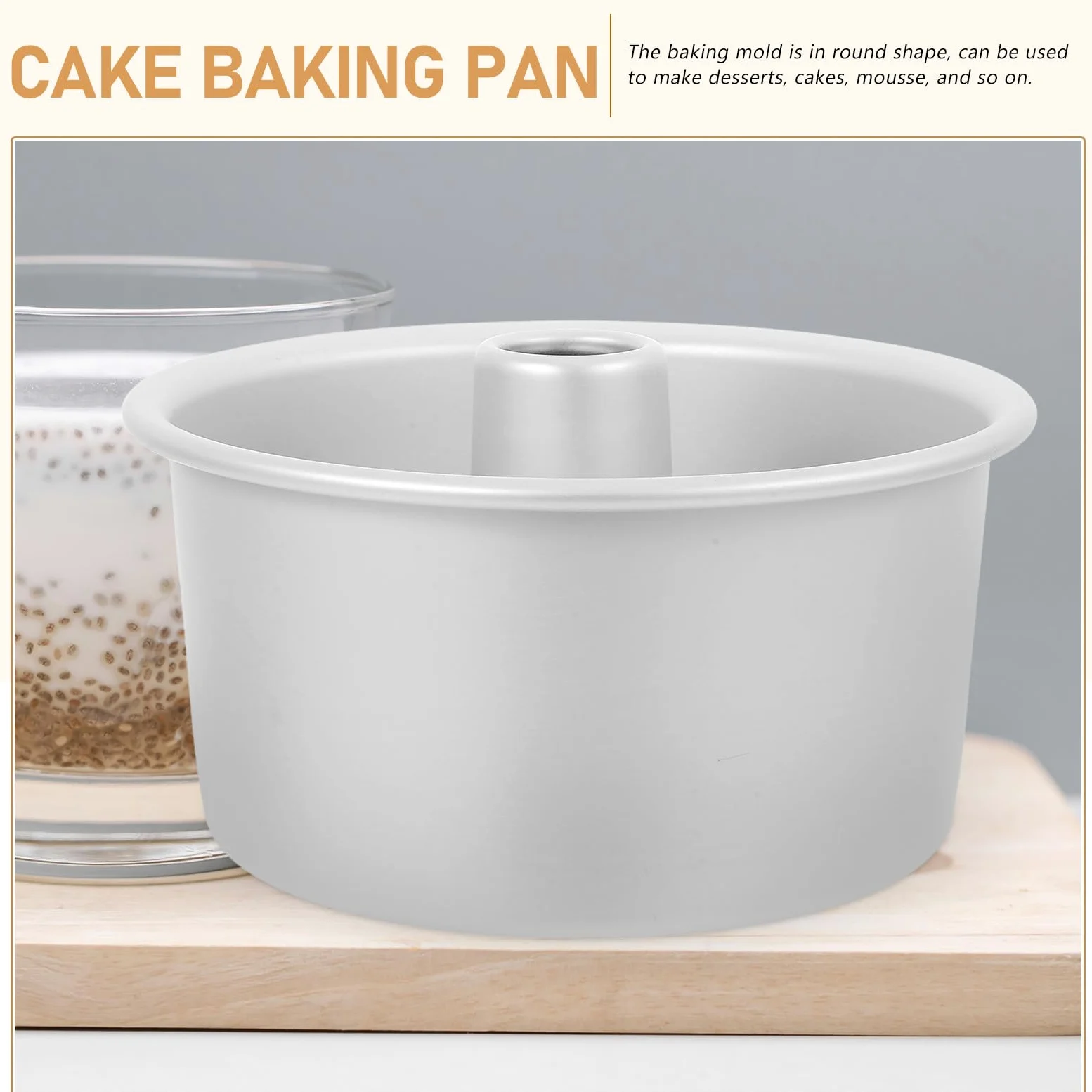 Balacoo Molde de Tarta Redondo Base Desmontable de Aleación de Aluminio, Molde para Hornear Pasteles Resistente al Horno Adecuado para Uso en Casa y Pastelería