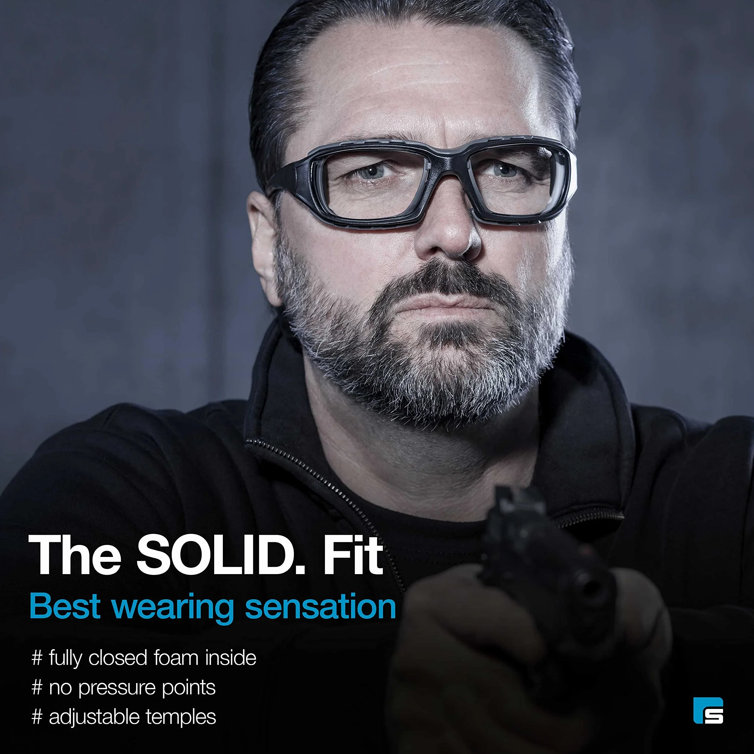 SolidWork Gafas de tiro, gafas balísticas, gafas tácticas, gafas de seguridad para armas, protección ocular para hombres y mujeres