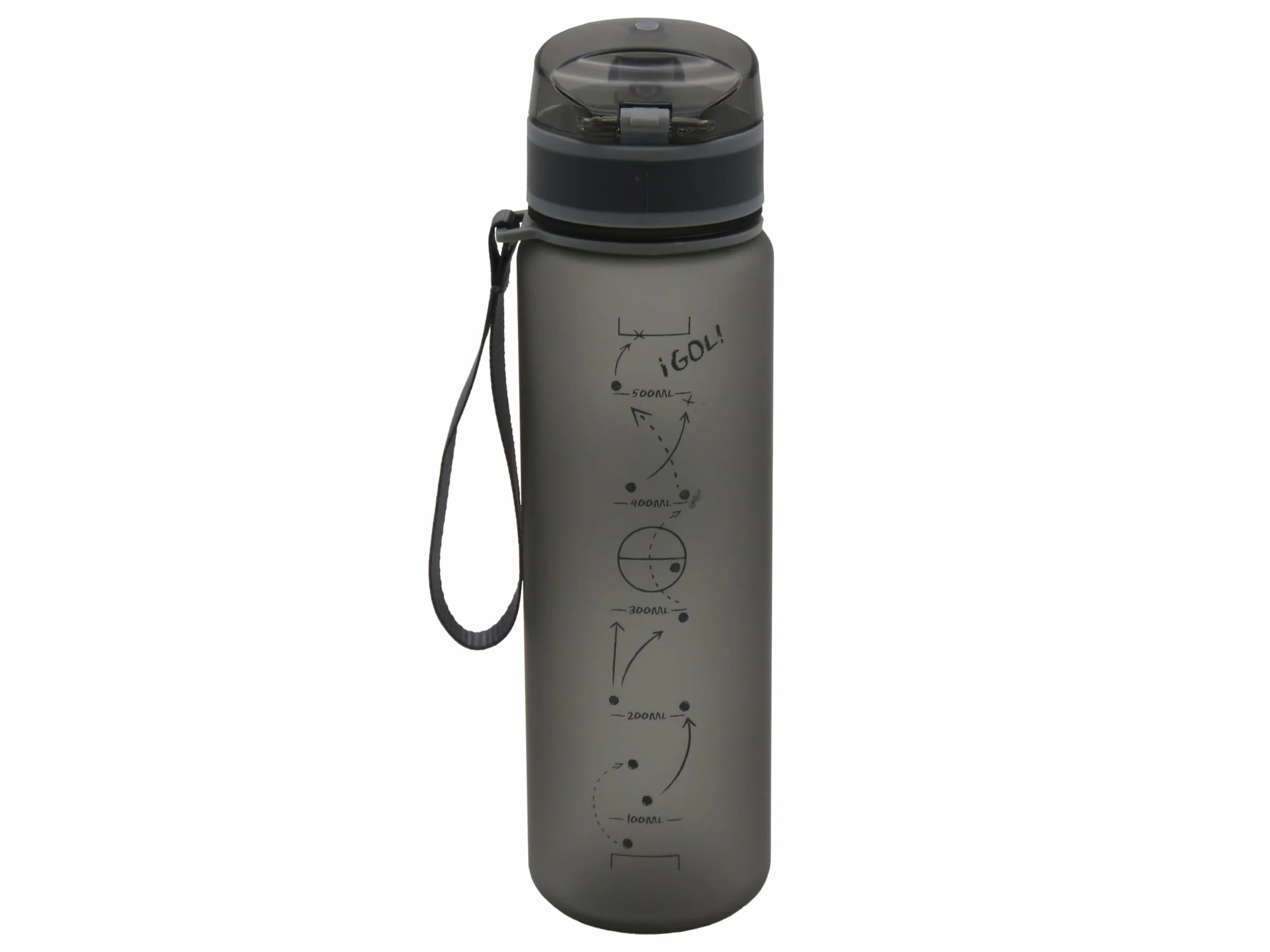 CYPBRANDS Real Madrid Botella de Agua Deportiva Negra Oficial