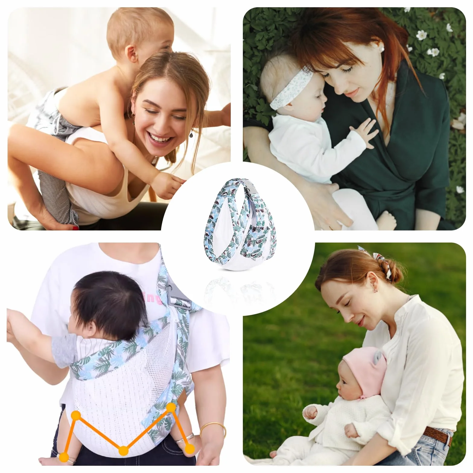 Mochila Portabebes Ergonomica para Recien Nacido 0-36 Meses Hasta 20 kg Multifuncional