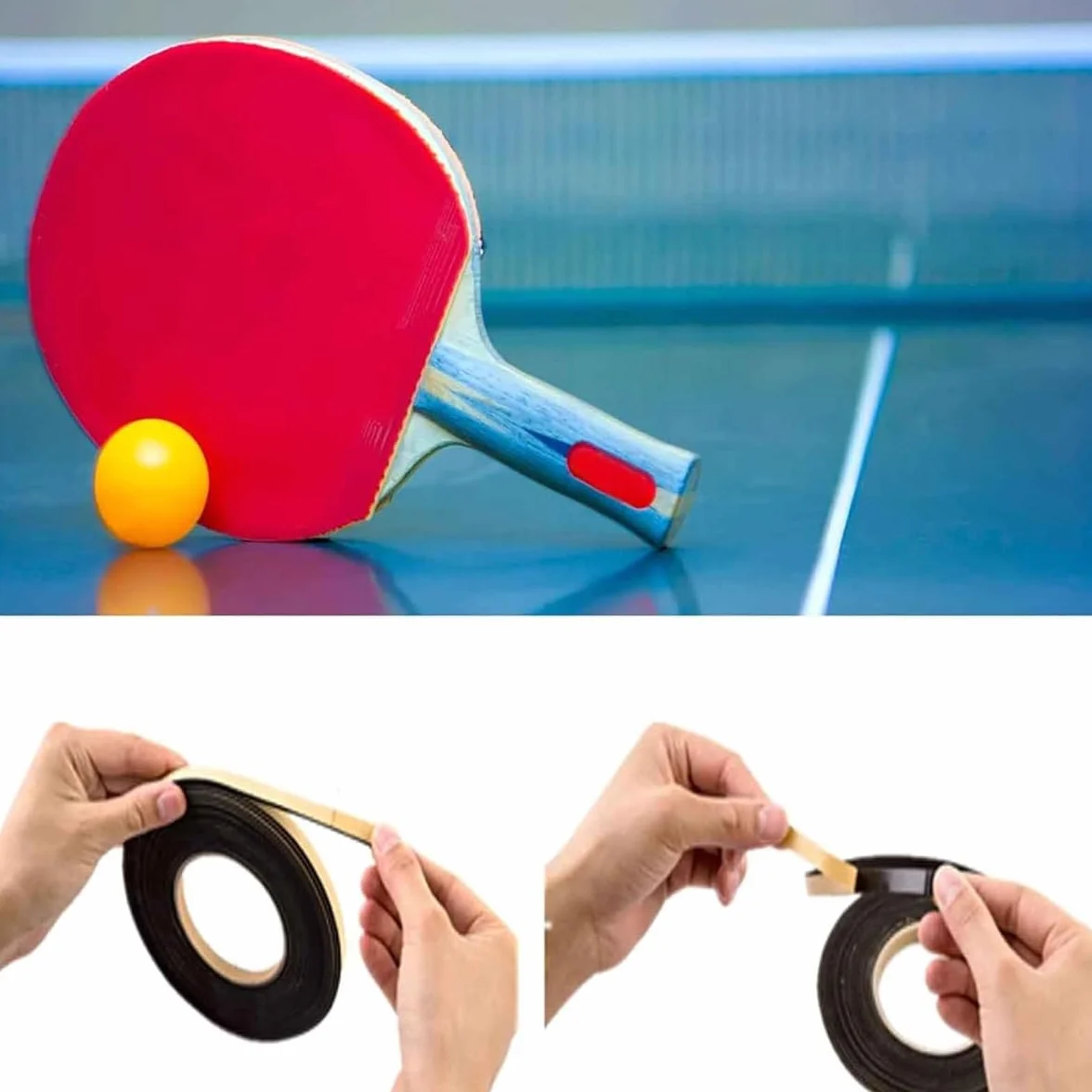 Alide 2 Cintas Laterales Protectoras Para Ping Pong, Resistentes a Impactos, De Esponja (2 M X 1 Cm)