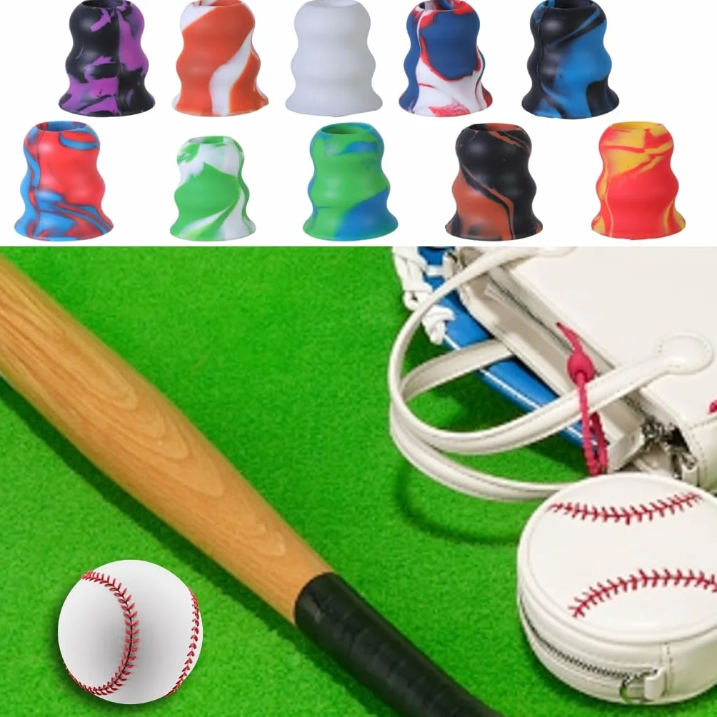 Fcnjsao Softball Bate De Béisbol Mangas Silicona Control Mejorado Fácil Instalación Protección Para Agarre De La Raqueta Al Deporte