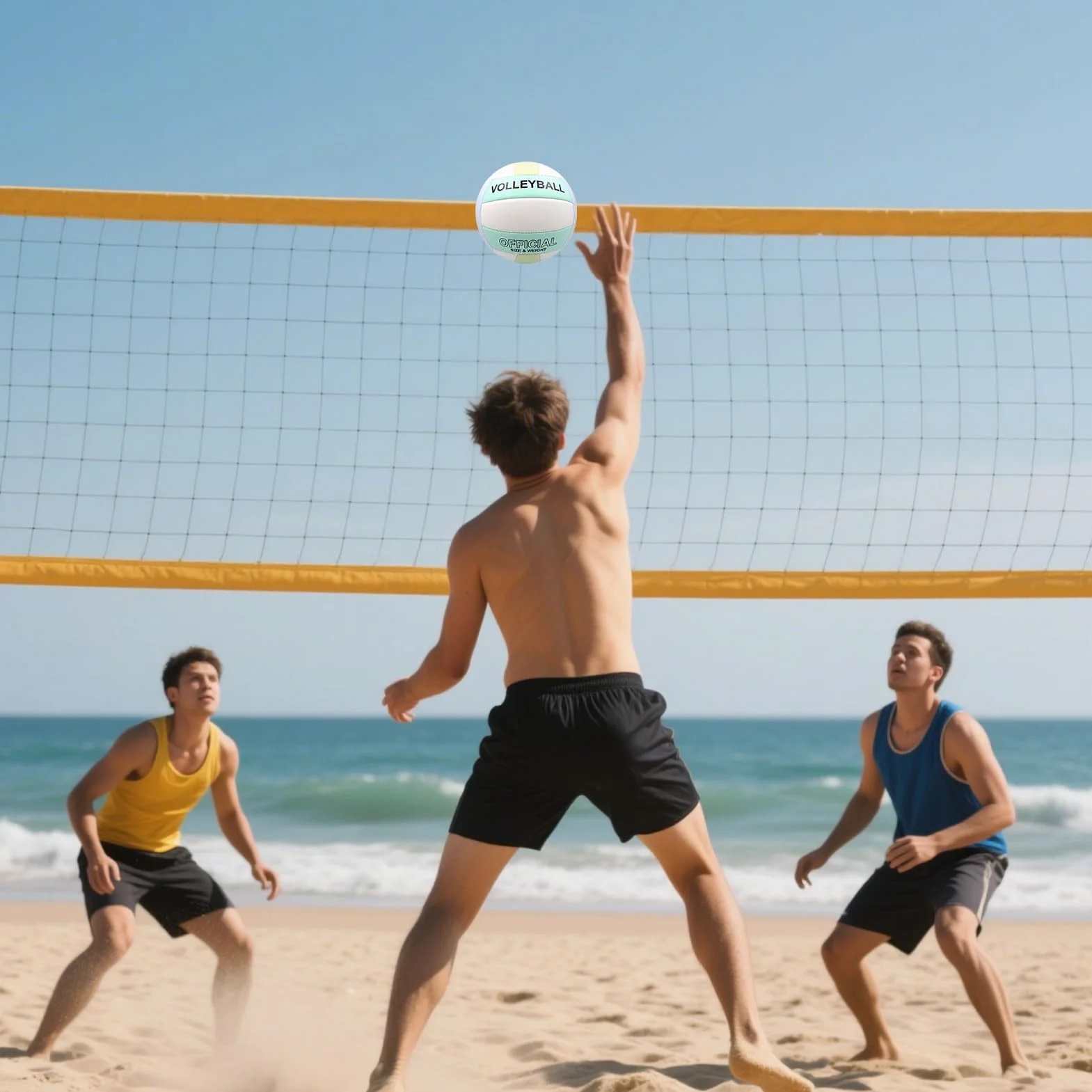 Voleibol Oficial Pelota Entrenamiento Playa Impermeable Suave para Interiores y Exteriores