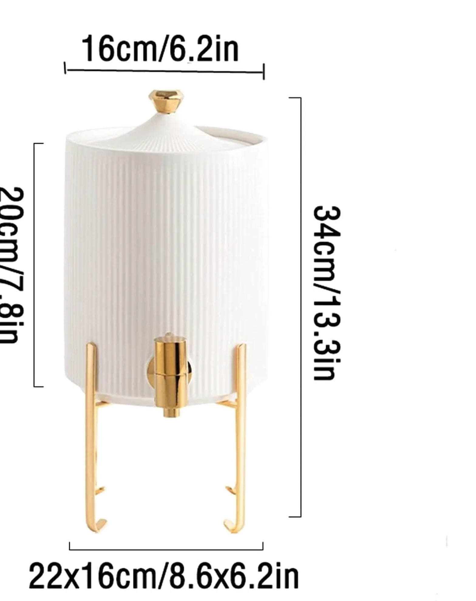 Jarra de Agua Simple Hervidor frío de cerámica Creativo con Base Tetera de Gran Capacidad con Grifo Hermoso y práctico para hogares, restaurantes