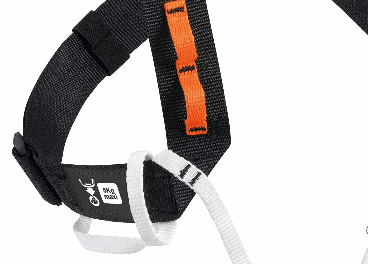 PETZL Explo Tirantes posicionamiento Croll Negro Naranja