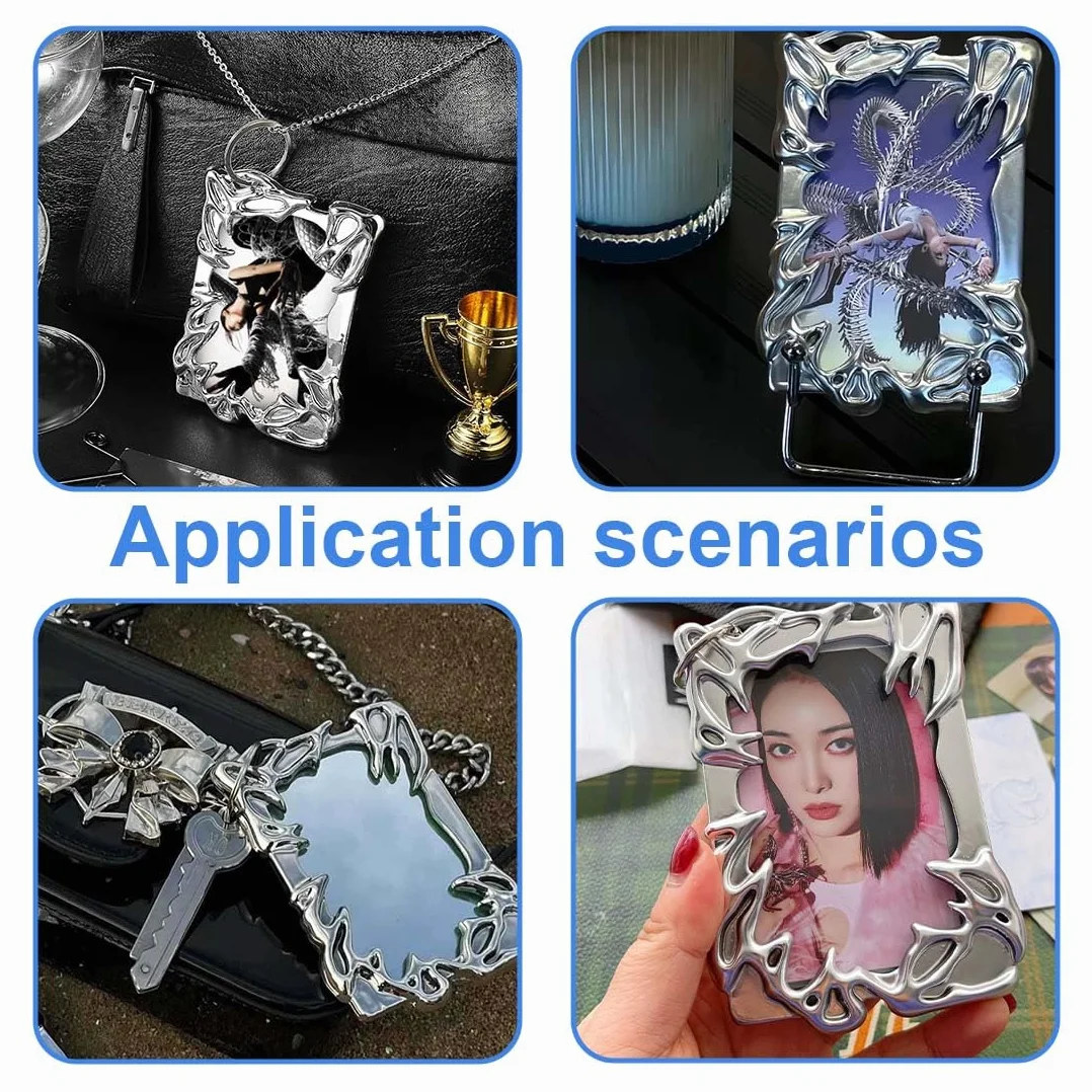 Juego De 2 Soporte Para Tarjetas Fotográficas Kp-op, Mini álbum De Fotos Kp-op, Photocard Holder, Mini álbumes De Fotos Con Llavero, Para Coleccionar Imágenes, Imagen